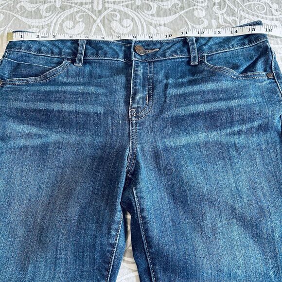 Simply Vera Wang Jean Pants Women 6 Blue Skinny Mid Rise 5 Pocket Casual Comfy - Picture 5 of 12